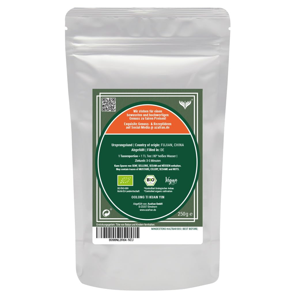 Oolong te BIO Azafran China Floral Ti Kuan Yin 250 g