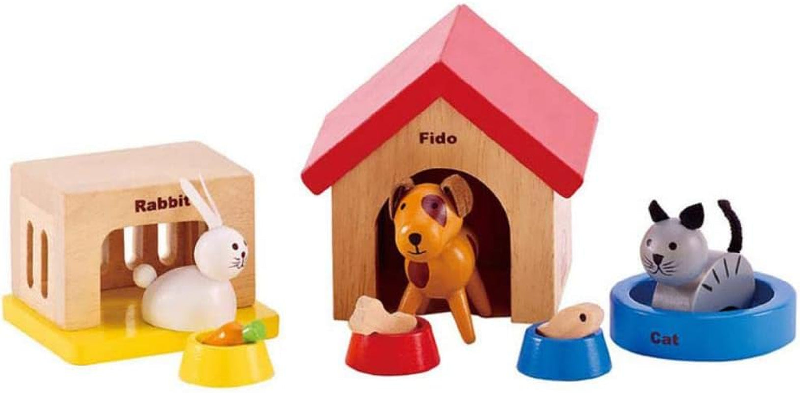 Hape E3459 - Barnrum, små dockskåp Naty Shop Husdjur
