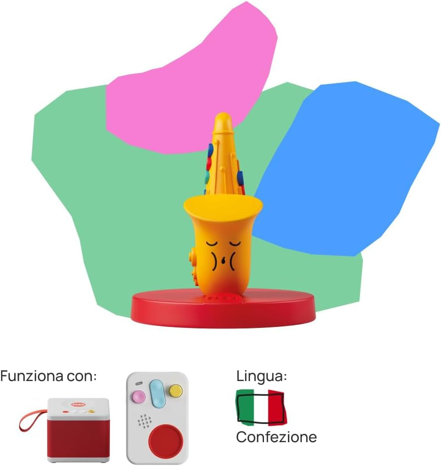 Ljudfigur - jazzrytm - musik, sånger och ljud, pedagogiskt innehåll leksak, pojkar och flickor från 0 år, italiensk version Bebe Naty Shop leksaker