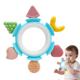 Babybitring Sensorisk leksak för 0 3 6 7 8 9 10 12 månader Babybitring Leksak för nyfödda 3 6 12 18 månader Pojkar Flickor Påskpresenter till Baby Shower Party Brun