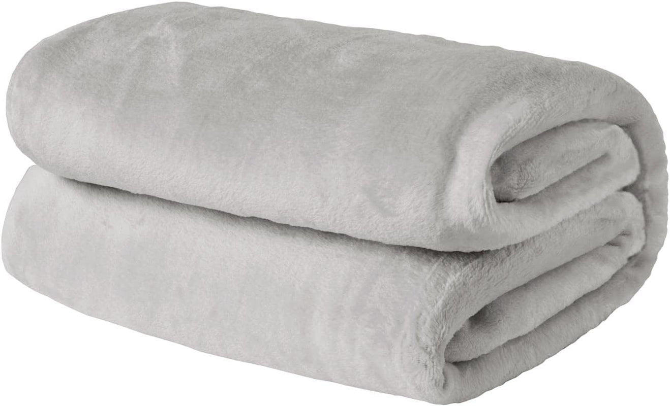 Brentfords Ultra Soft Fleece överkast, Silvergrå, Stor dubbel - 150 X 200 Cm Sängar och filtar Beuche den Brentfords-Store Silvergrå 120 X 150 Cm