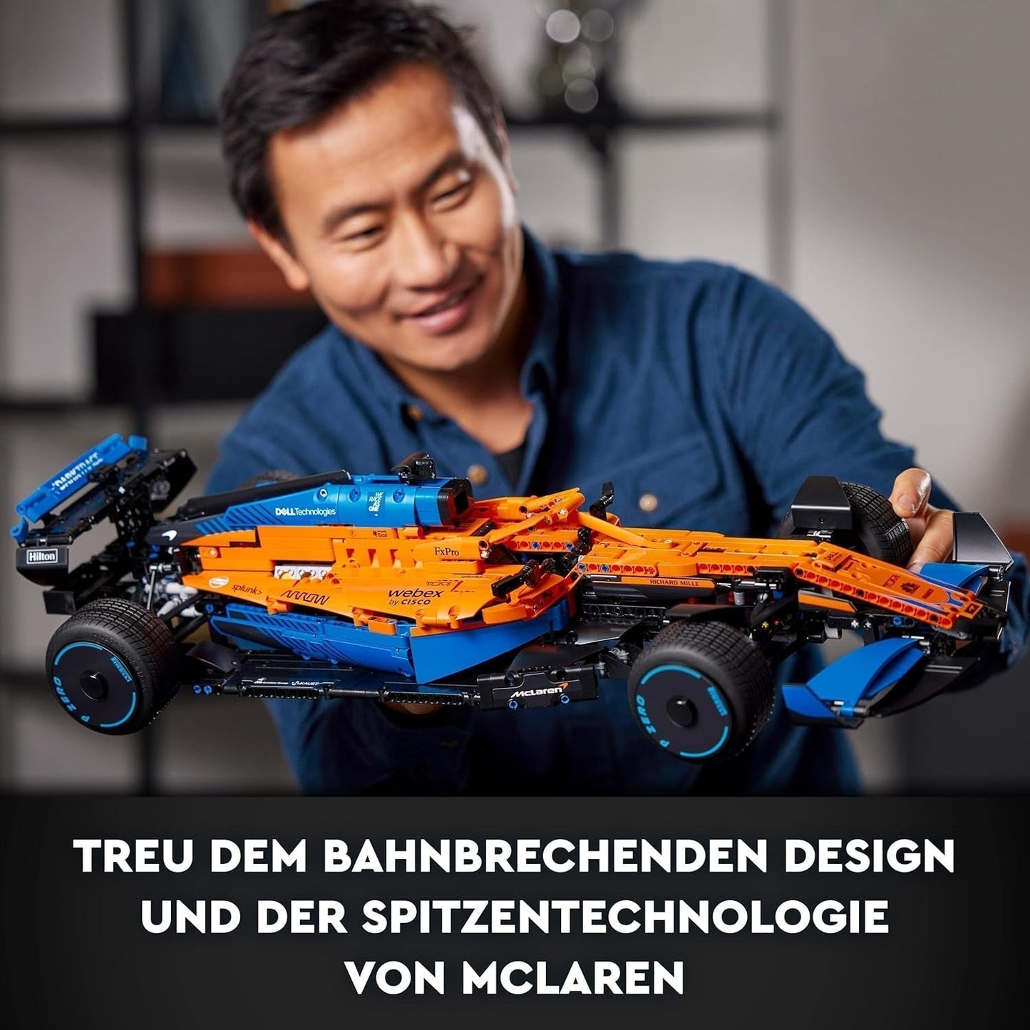 Lego Technic Mclaren Formel 1 Racing Car - Vuxen F1-modell med V6-motor och styrning - Present till motorsportfantaster och samlare - 42141 Byggset Besuche den LEGO-Store