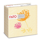 Fato - Torra pappersservetter, airlaid, textileffekt, paket med 50 servetter, 40X40 vikta i 4-format, Tropicana Decor