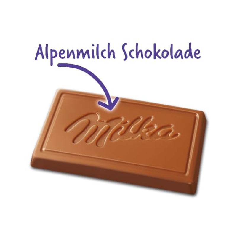 Milka Naps Alpine Milk – Mini chokladrutor från delikat alpin mjölkchoklad – 1 x 1,7 kg