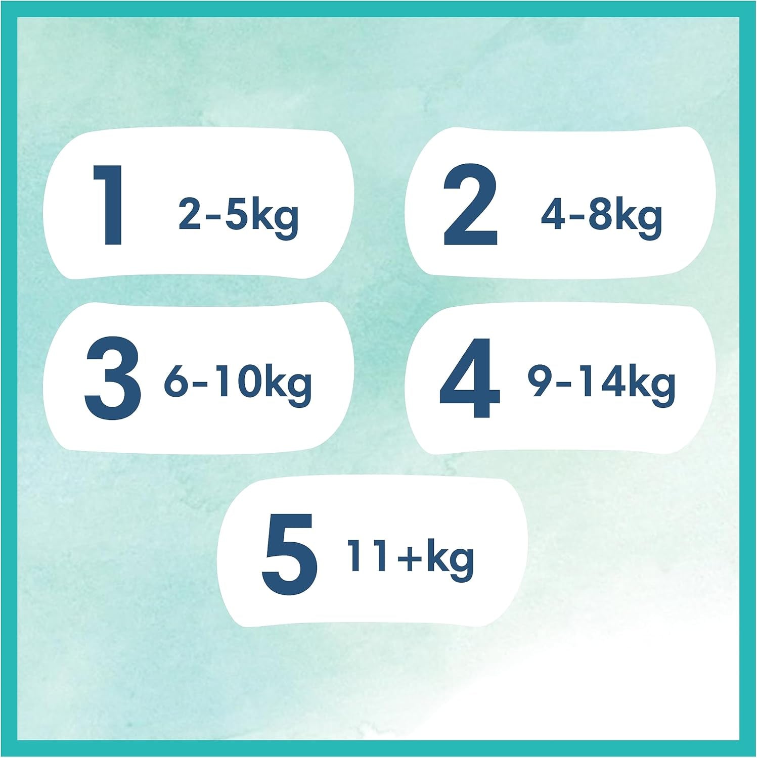 Pampers babyblöjor, storlek 2 (4-8 kg), Harmony, Half Moon Box, skonsamt hudskydd och växtbaserade ingredienser, 240 Count