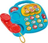 Simba 104010016 - ABC färgtelefon, babyleksak, roterande bildskärm, sång, lektelefon, inlärningstelefon, med olika ljud, 20 cm, motorik, för småbarn, från 6 månader Babyleksaker Naty Shop Standardtitel