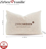 schweizisk furu familj schweizisk furu kudde Helt enkelt himmelskt drömmande 30X20 cm, trä, naturlig, 1 st (1 pack) Naty Shop standard kuddar