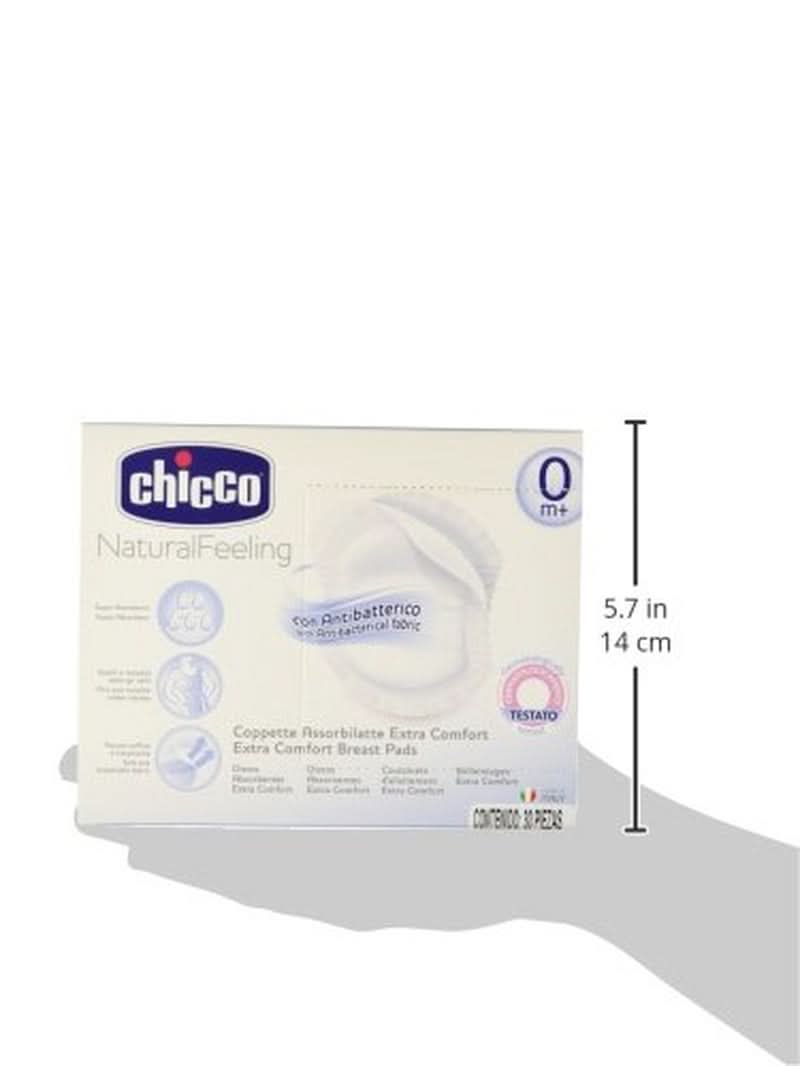Chicco Acterielle Natural Feeling amningsskydd, 30 st Mat- och amningstillbehör Bebe Naty Shop