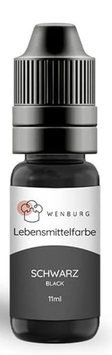 Wenburg matfärg, glitter, 11 ml, koncentrerad, tillverkad i EU, flytande. För färgning av deg, drycker, smaker, slime - guldglitter matfärgning - guld kakfärgning - guldglitter