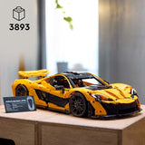 LEGO Technic Mclaren P1 Super Sports Car Set För Vuxna Bilfans Present V8 Kolvmotor 7-växlad växellåda Skalmodell Billeksaksbilset 42172 Byggset Besuche den LEGO-Store