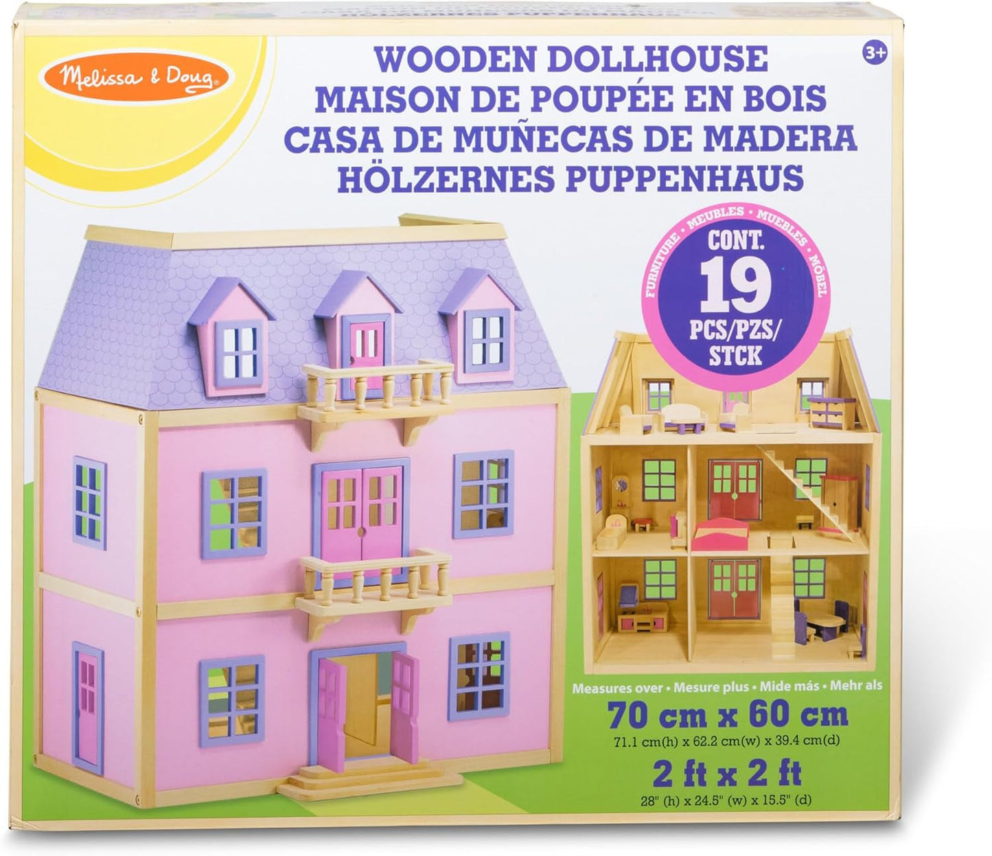 Melissa & Doug dockhus i trä