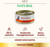 Almo Nature HFC Naturligt våtfoder för katter - Diverse recept med kyckling - 6 x 70g