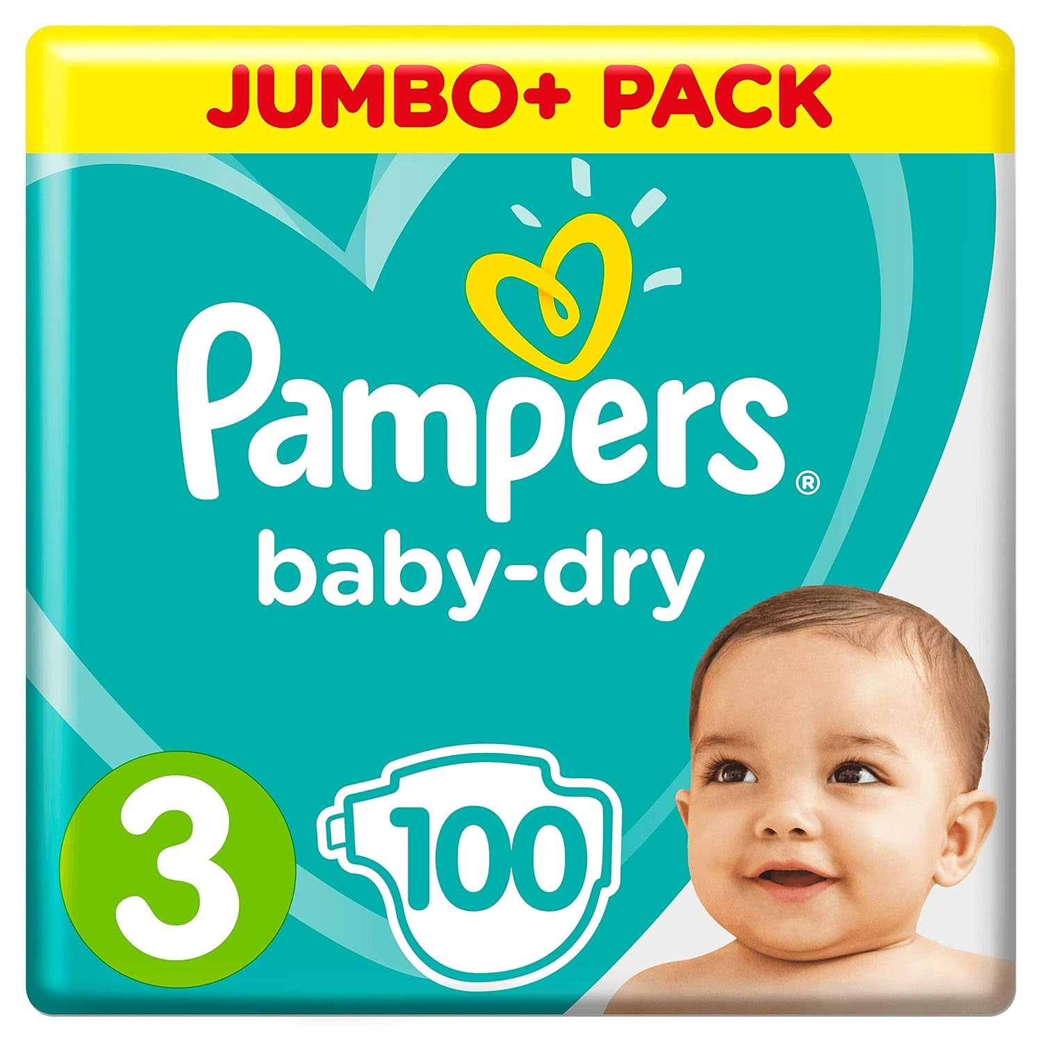 Pampers blöjor (gammal version), storlek 3 (6-10 kg), 100 st,