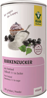 Raab Vitalfood Premium, Björksocker med Xylitol sötningsmedel, Vegan, 1:1 Alternativ till socker, 300 gram Sötningsmedel Naty Shop