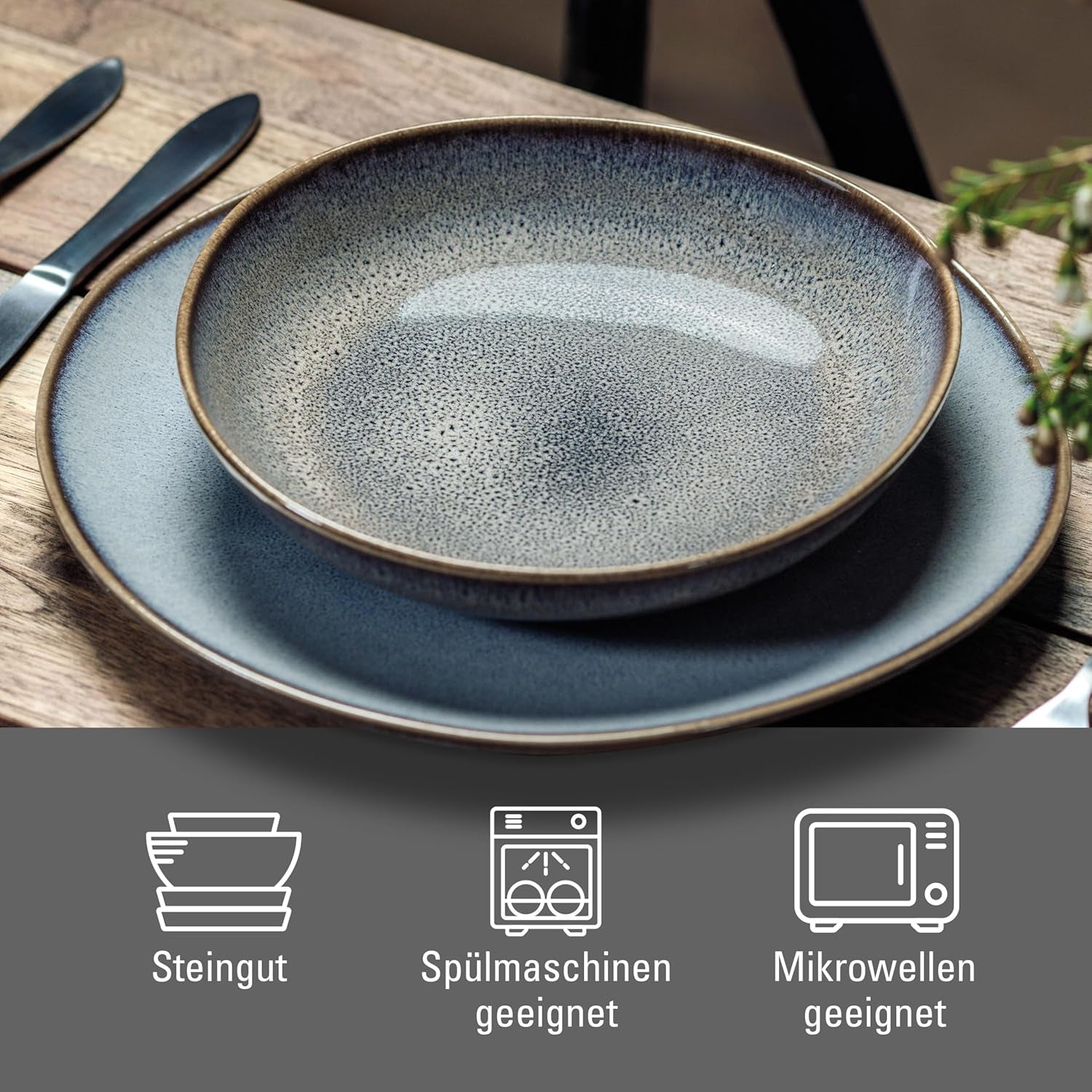 Lave beige bordsset från Villeroy & Boch, 4 delar, ca.