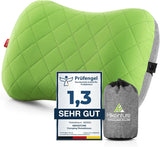 HIKENTURE Uppblåsbar camping-/resekudde med avtagbart kuddfodral, ergonomisk kudde, bekväm nackkudde för resor/utomhus, uppblåsbar rese-nackkudde (grön) ... Cervikala ortopediska kuddar Naty Shop Hälsningar