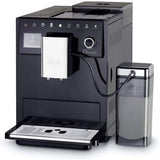 Melitta CI Touch - Helautomatisk espressomaskin med mjölksystem, espressomaskin med integrerad kaffekvarn och mjölkskummare, t.ex. för espresso eller cappuccino, silver