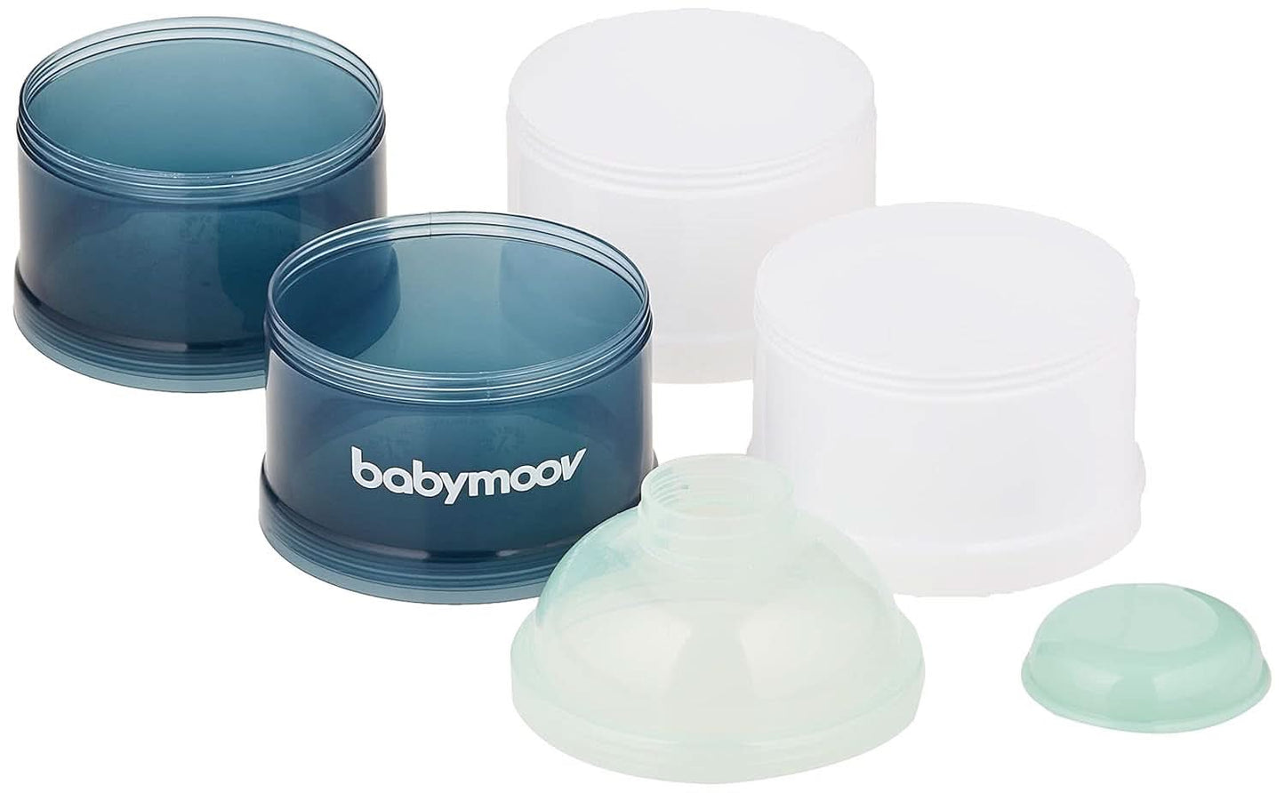 Babymoov Milchpulver-Portionierer, Arctic Blue, 4 Fächer Tillbehör Mat och Amning Bebe Naty Shop