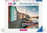 Ravensburger Puzzle 12000847, Scandinavian Places - Båthus i Smøgen, Sverige - 500 bitars pussel för vuxna och barn från 12 år Pussel Naty Shop Standardtitel