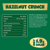 Caramel Hasselnöt Chokladkakor framöver | 12 chokladkakor x 35 g utan tillsatt socker | 1,9 g socker per bar | Knasig hasselnöt och kolasmak | Lågkolhydratsgodis | Ingen palmolja