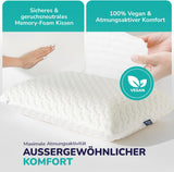 ZenPur Ortopedisk nackkudde 40x60-13cm, Memory Foam Huvudkudde - Ergonomisk sömnkudde för nacke och axlar, Oeko-TEX-certifierad