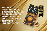 Café Royal Caramel Flavored Kaffee – Nespresso®-kompatibel Kaffeekapseln, krämig, helle Röstung, 100 % Arabica, Rainforest Alliance, 100 Kapseln