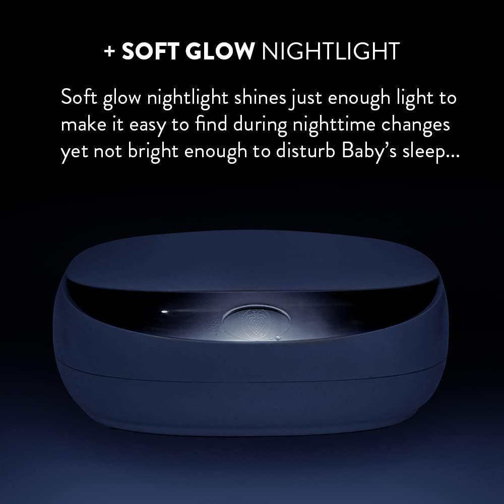Prince Lionheart EVO Wipe Warmer för engångsvåtservetter för baby med värmande nattljus Ever-Fresh-system (EU-adaptrar) 1 st (1 förpackning)