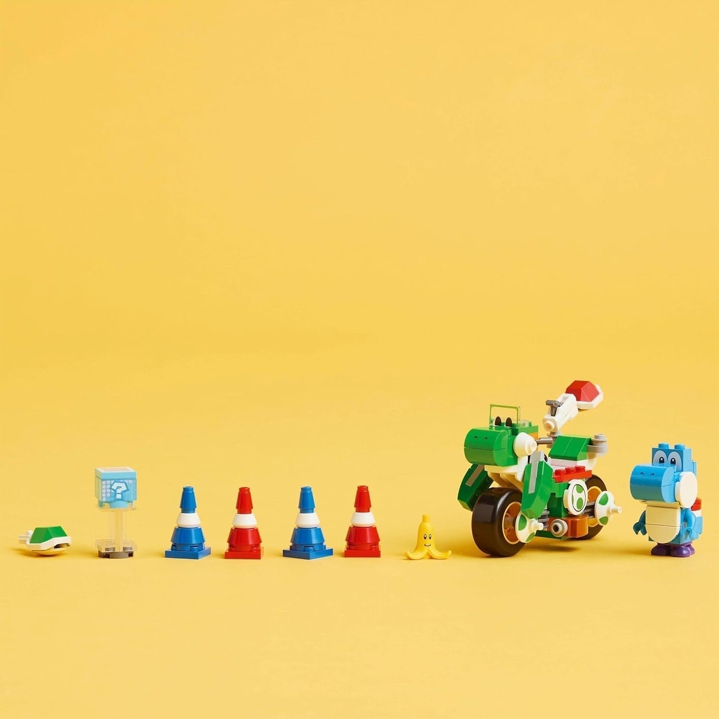 LEGO Super Mario: Mario Kart - Yoshi Bike, Nintendo Adventure Collectible Set, Present för barn, pojkar, tjejer och spelare 7+, Yoshi Figure Collection Set 72031 Byggset Besuche den LEGO-Store