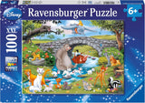 Ravensburger-pussel för barn - 10947 Animal Friends Family - Disney-pussel för barn över 6 år, med 100 bitar i XXL-format Pussel Naty Shop Standardtitel
