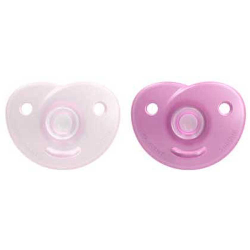 Philips AVENT Soothie - BPA-fri napp för bebisar i åldern 0-6 månader, rosa/ljusrosa (modell SCF099/22)