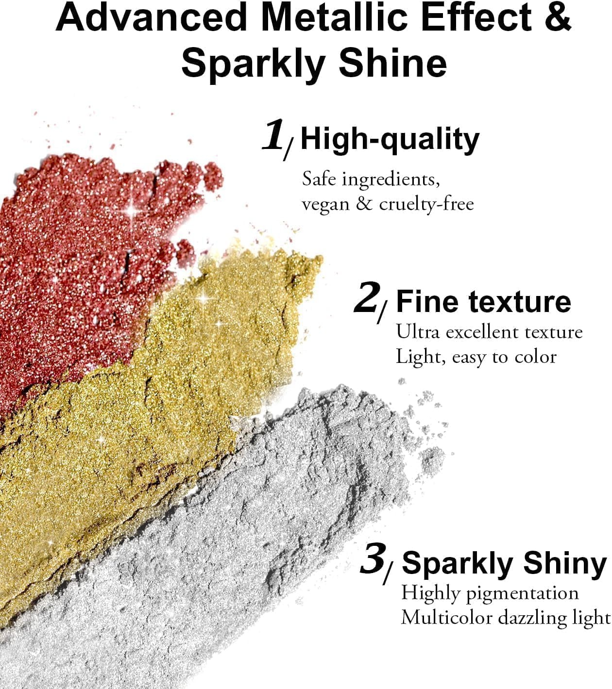BISHENGYF Rose Gold Chrome Nail PowderNeue Upgrade Grosse Kapazitä Chrom PulverSuper-Spiegeleffekt Metall Mirror Chrome Powder – Neon Glassy Pearl Effect Glitter Nagelkunst Pulver Für DIY Salon