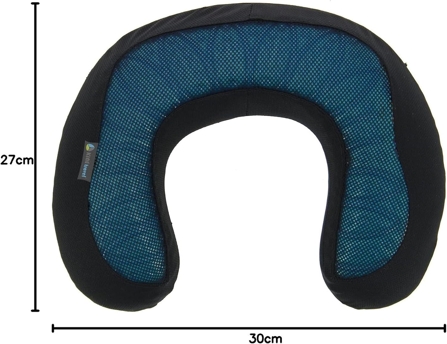 Kine Travel 169803 Gel Nackkudde Fysiogodkänd Ergonomisk resekudde Svart & blå resekuddar Naty Shop