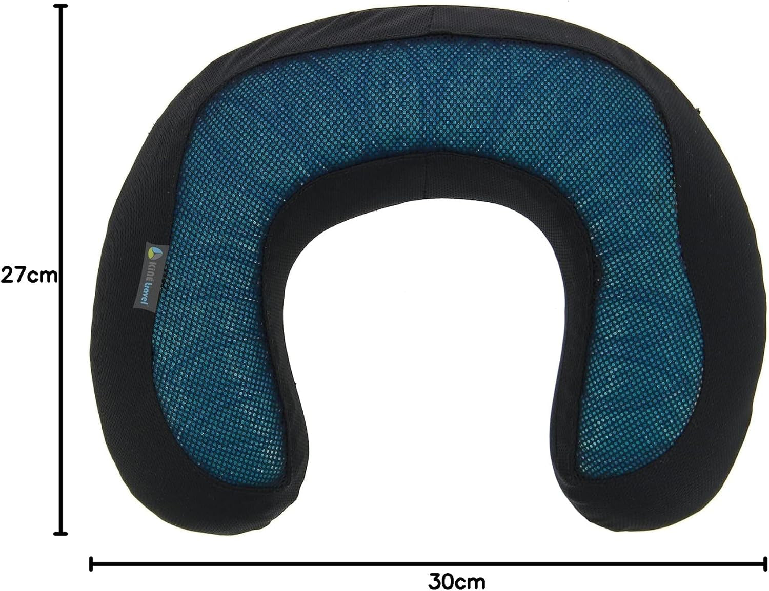 Kine Travel 169803 Gel Nackkudde Fysiogodkänd Ergonomisk resekudde Svart & blå resekuddar Naty Shop