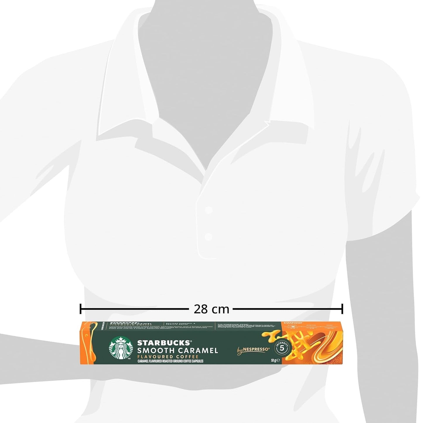 STARBUCKS av Nespresso, Helle Röstung, Karamell Aromatischen Kaffeekapseln 6 x 10 (60 Kapseln)