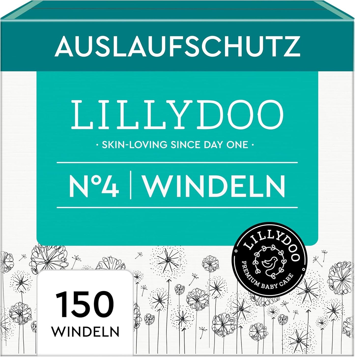 LILLYDOO Babyblöjor Hudvänliga - Storlek 3 (6-10 kg), 29 delar, tillförlitligt läckskydd, mjuk, parfymfri och lotionfri för känslig hud, dermatologiskt testad