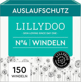 LILLYDOO Babyblöjor Hudvänliga - Storlek 3 (6-10 kg), 29 delar, tillförlitligt läckskydd, mjuk, parfymfri och lotionfri för känslig hud, dermatologiskt testad