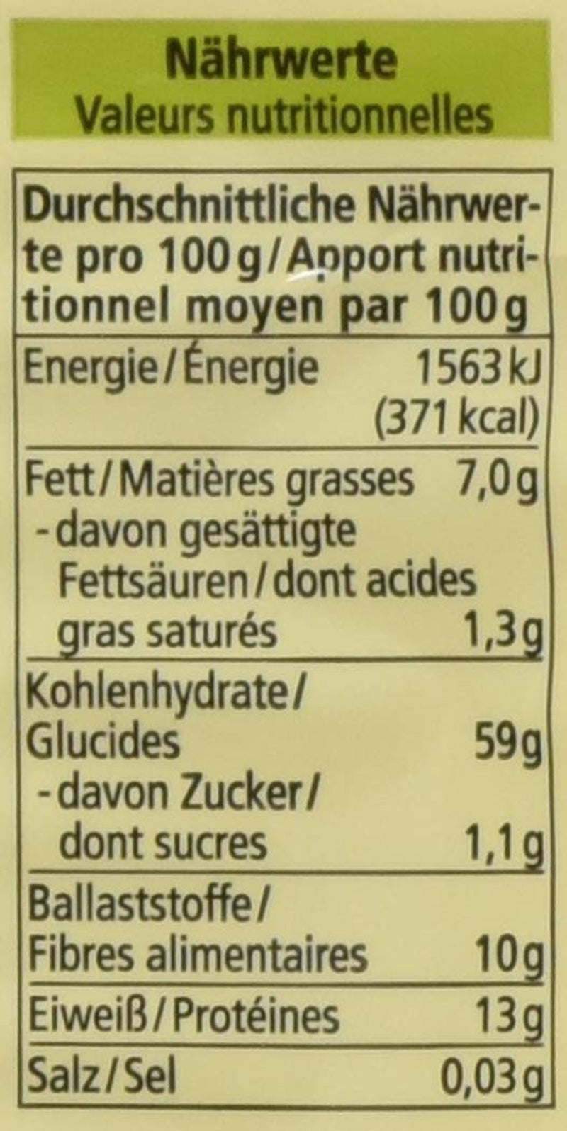 Ekologisk havregryn, små flingor, 500g (1 förpackning)