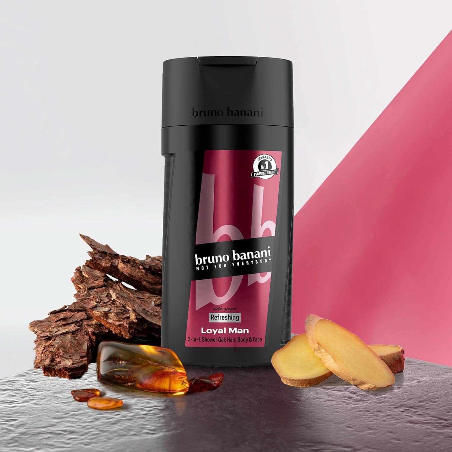 Bruno Banani Loyal Man 3 i 1 duschgel för kropp, hår och ansikte, män, 250 ml Dusch och bad Naty Shop