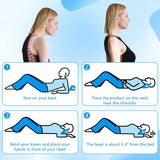 Neck Stretcher 2.0, Cloudy Neck Lefaya Neck Stretcher Ortopediskt test Vinnare Neck Stretcher för att lindra nacksmärta Premium Nack Puckel Nacke Moln Korrigerar hållning (blå) Cervikala ortopediska kuddar Naty Shop