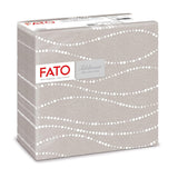 Fato - Torra pappersservetter, airlaid, textileffekt, paket med 50 servetter, 40X40 vikta i 4-format, Tropicana Decor