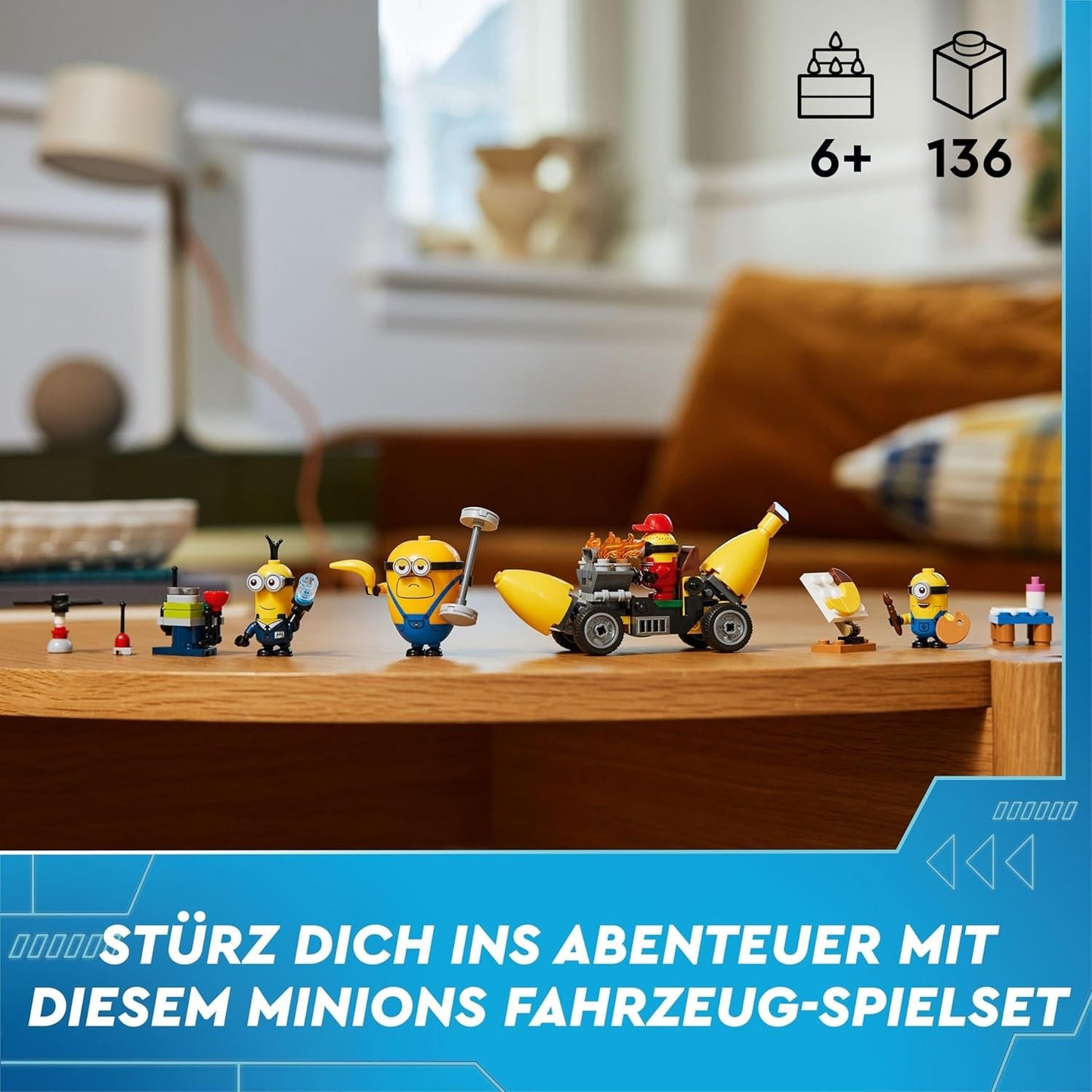 LEGO I - Simply Incorrigible 4 Minions and the Banana Machine Playset for I - Simply Incorrigible 4 barnleksaksminions Kreativ present för pojkar och flickor 6 år 75580 Byggset Beuche den LEGO-Store
