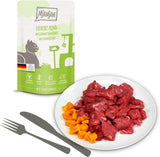 MjAMjAM - Premium Wet Cat Food - Mixed Pack I - Kyckling, nötkött, Hearts 12-pack (12 x 125 g), spannmålsfri med extra kött