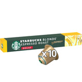 STARBUCKS Blonde Espresso Roast Entkoffeiniert av Nespresso, Helle Röstung, Kaffeekapseln 6 x 10 (60 Kapseln)