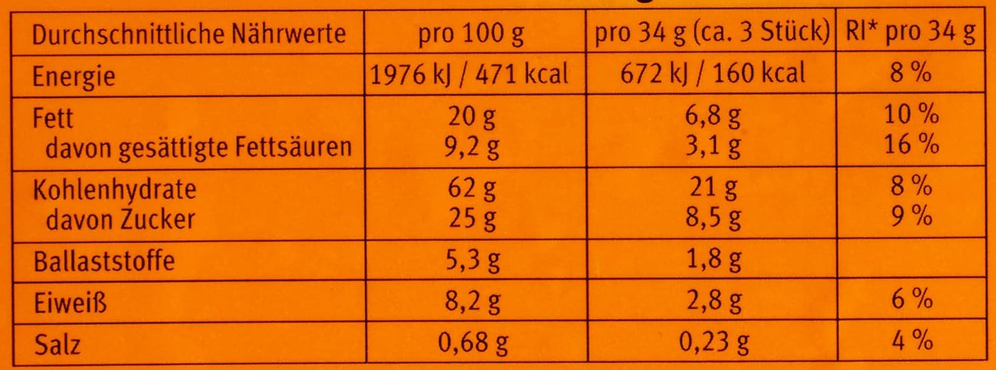 Bahlsen Hobbits Crunchy - Paket med 18 - Förvaringslåda - Högfiberhavremjöl fullkornskex (18 x 250 g)