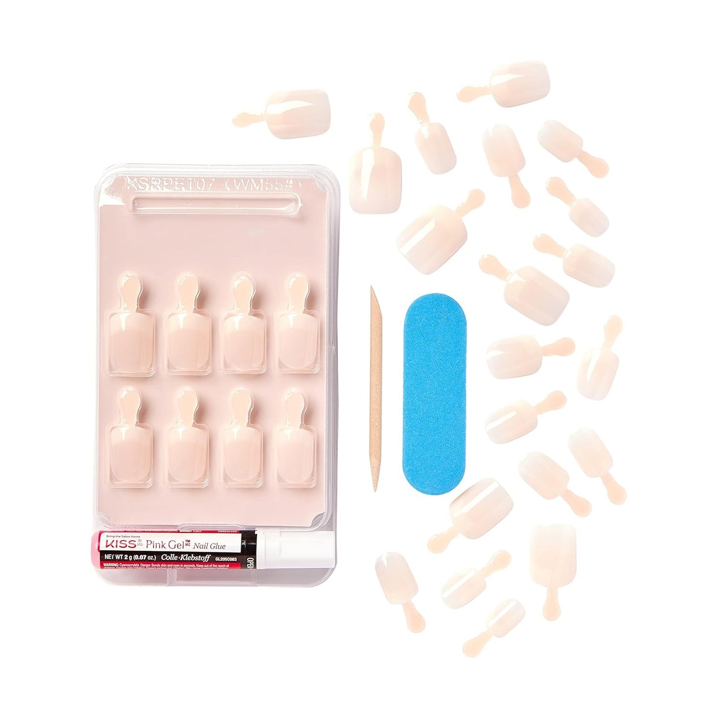 Kiss Nude Nails Amazing Nails (paket med 2)