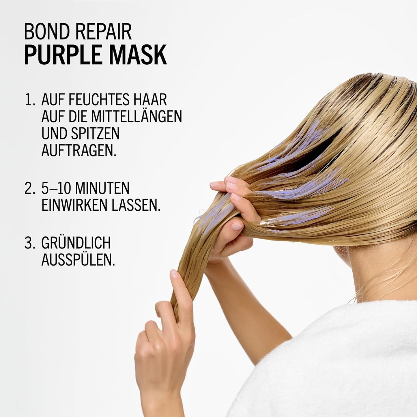 Schwarzkopf Professional BLONDME Bond Repair Purple Mask Mask för kallt hår Neutraliserar gula toner för färgat, blekt och ljust hår Djupvårdande och stärkande 200 ml Hårmask Naty Shop