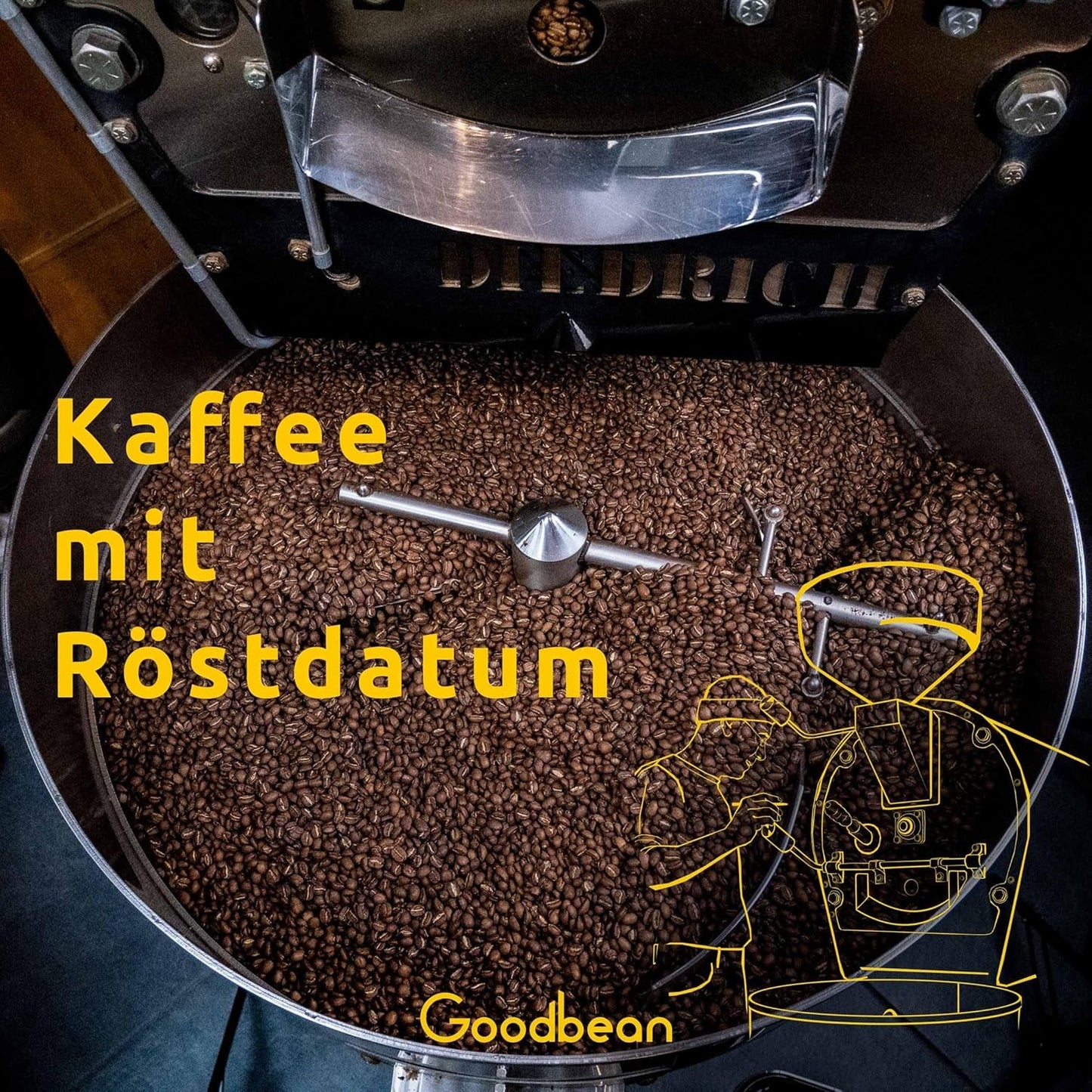 Santos | Kaffebönor 2500g - 100% Arabica från Brasilien | för espresso, cappuccino eller starkt filtrerat kaffe | Omni Roast | Klassiskt kaffe - den perfekta introduktionen till specialkaffe