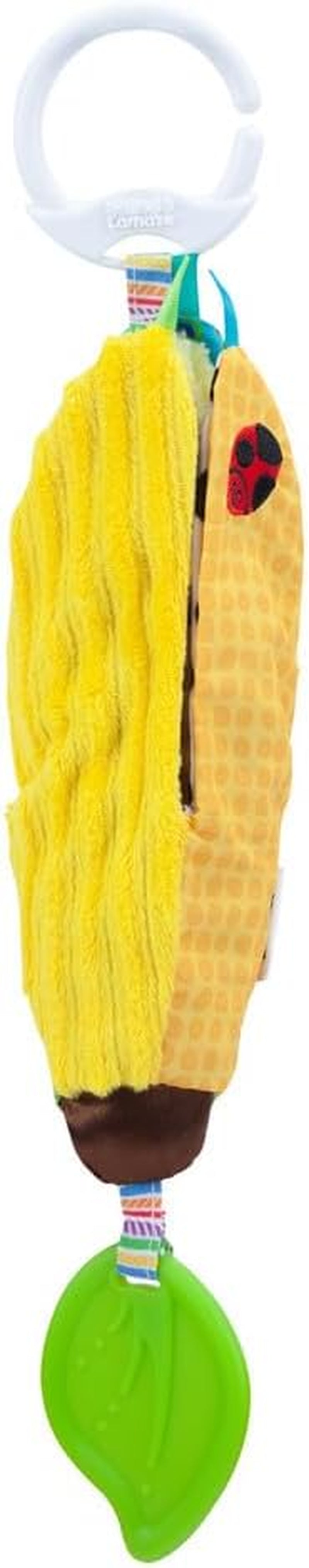 LAMAZE Bea the Banana, Clip on barnvagn och barnvagn Newborn Toy, Baby Sensory Toy med färger och ljud, utvecklingsleksak för pojkar och flickor 0-24 månader, Yellow Baby Toys Naty Shop