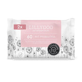LILLYDOO Gröna våtservetter, 600 antal (10 x 60), 100 % plastfri tårbeständig våtservett - Doftfri, skonsam och naturlig, skonsam rengöring för känslig hud, dermatologiskt testad