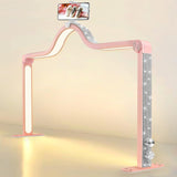 Kalolary Lampadaire, Lash Lumière Pour Extensions De Cils Regglable À 360°, 3000K-6000K Demi-Lune Lamp, Lamp De Beauté (Halvmånelampa)